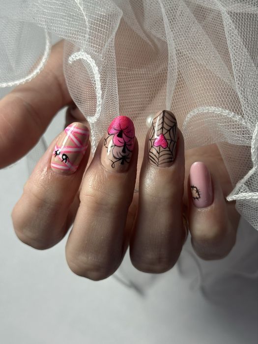 Uzupełnienie żelem, przedłużenie, manicure hybrydowy, żelowy