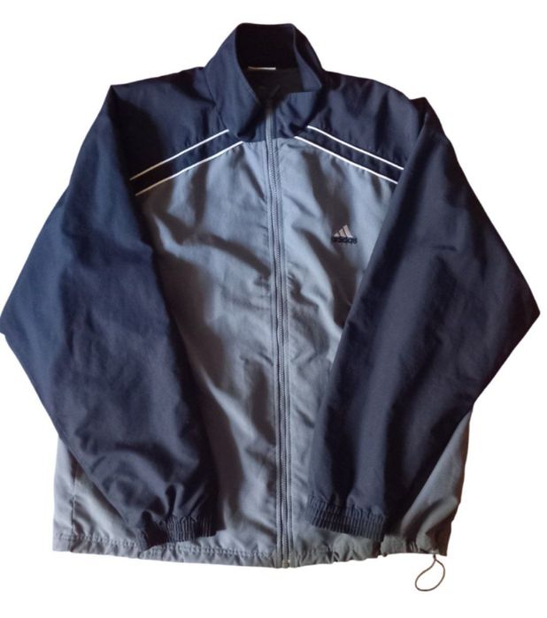 Adidas vinage 90s Tracksuit Top Jacket  Grey XL