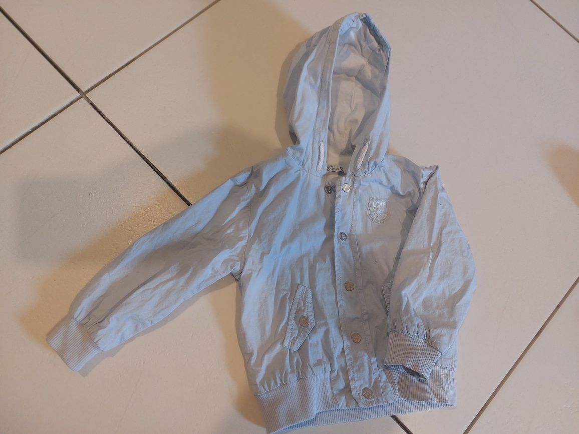 Cienka błękitna kurtka r.80