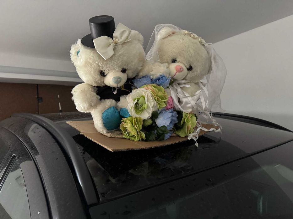 Свадебные медведи на машину