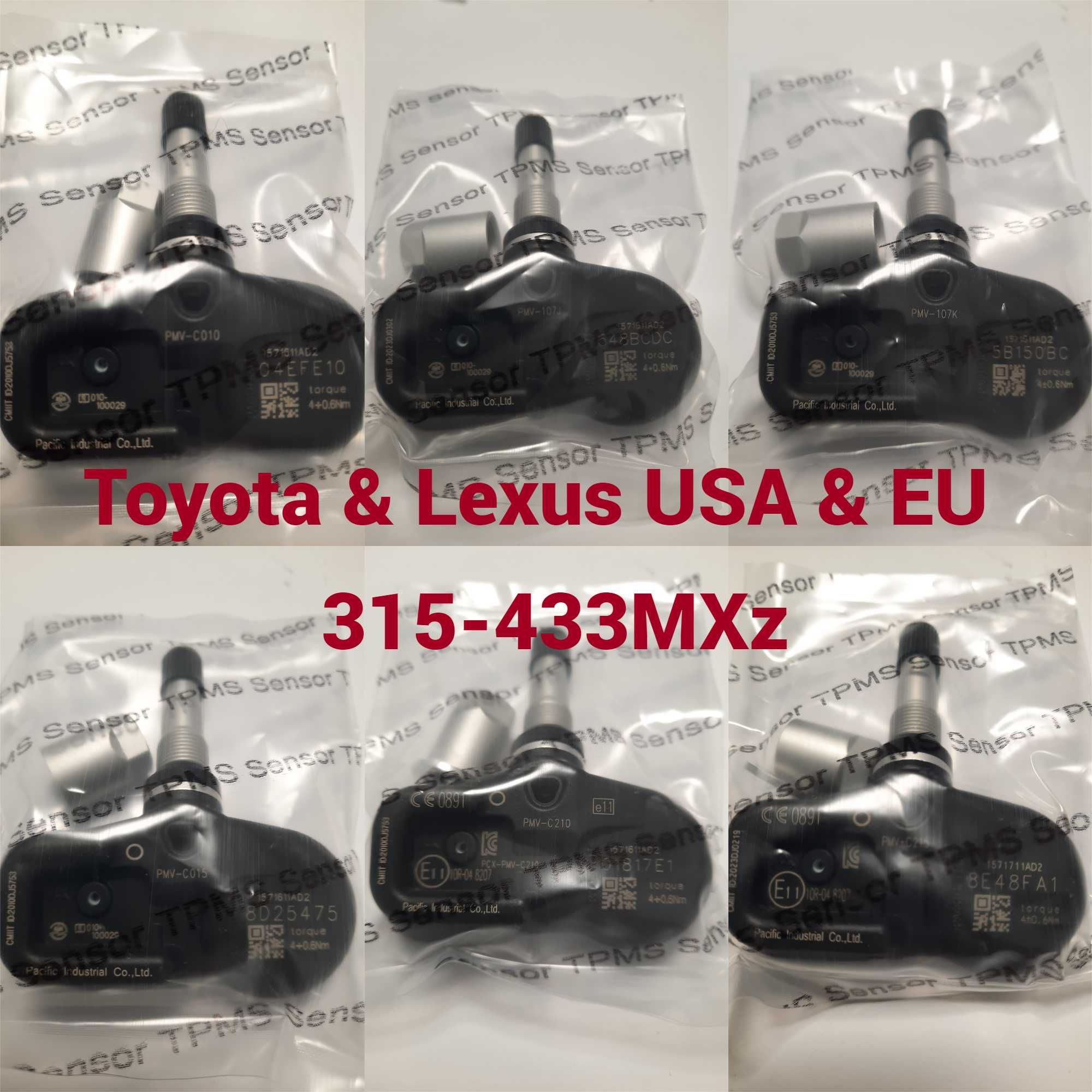 Датчики давления тиску в шинах колесах для Toyota Lexus 315-433 MHz