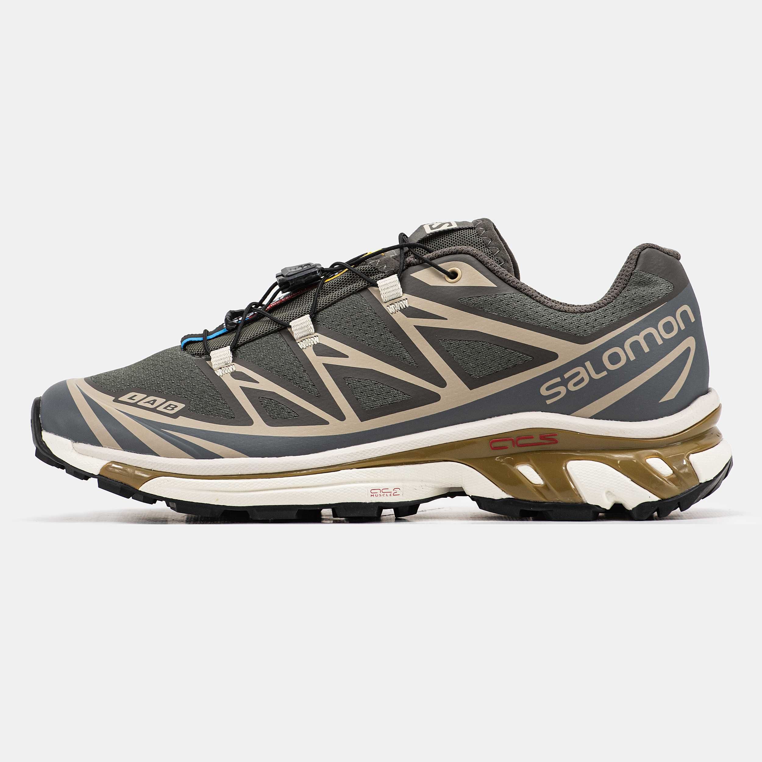 Кроссовки Salomon XT-6 Soft Ground Beluga Dull Gold