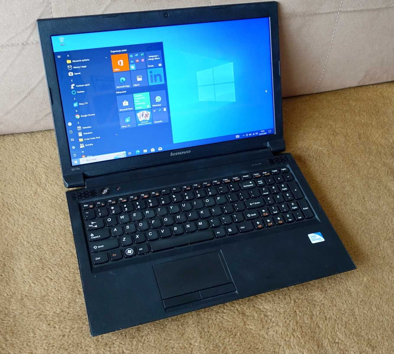 Laptop Lenovo B570e i5-2410M. sprawny - zadbany + zasilacz.