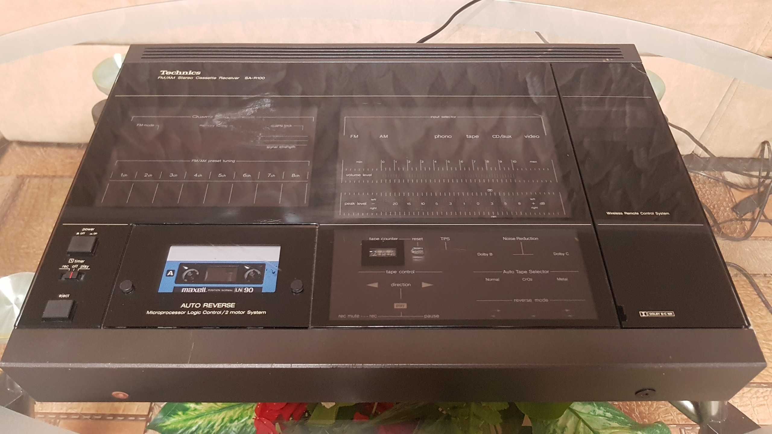Кассетный ресивер Technics SA-R100 Hi-Fi stereo made in Japan