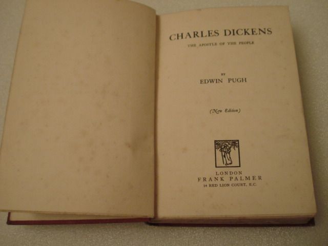 Raro Livro Charles Dickens the Apostle of the People by Edwin Pugh