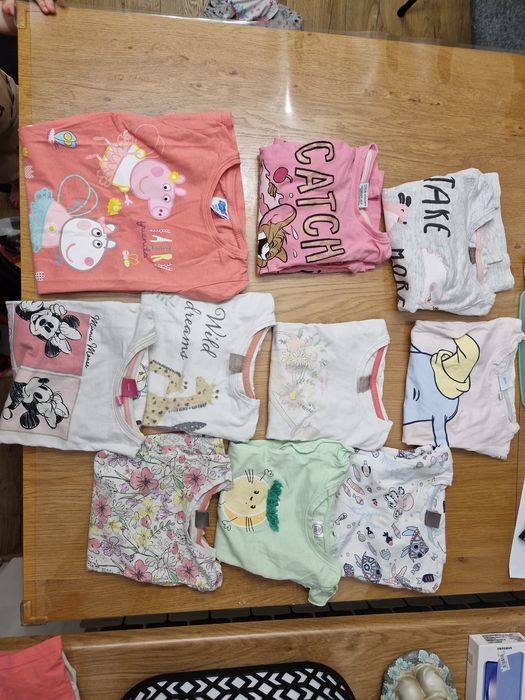 10 kompletów piżamy dla dziewczynki ! Mix rozmiar 110 / 116