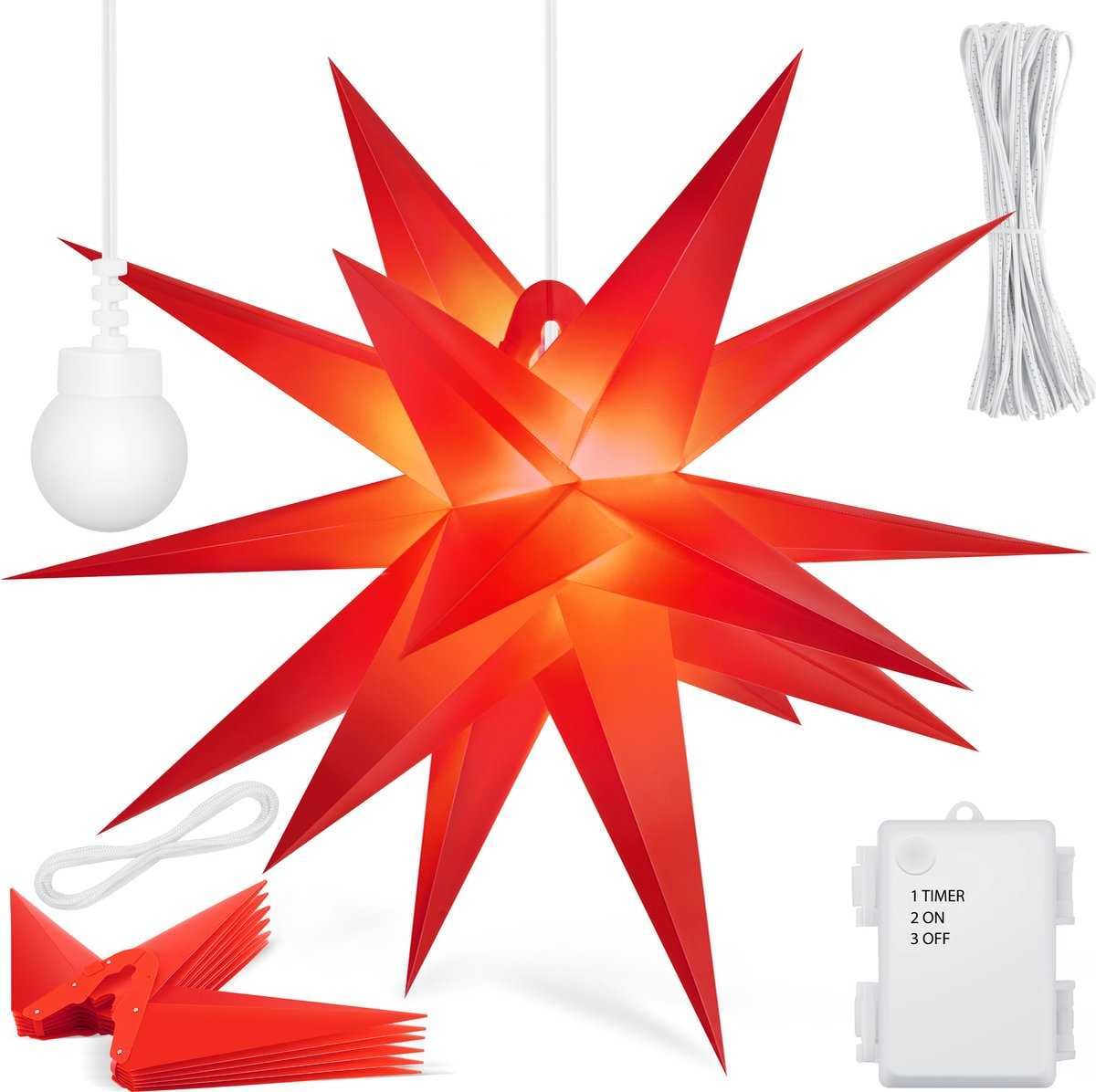 Podświetlana gwiazda KESSER lampka