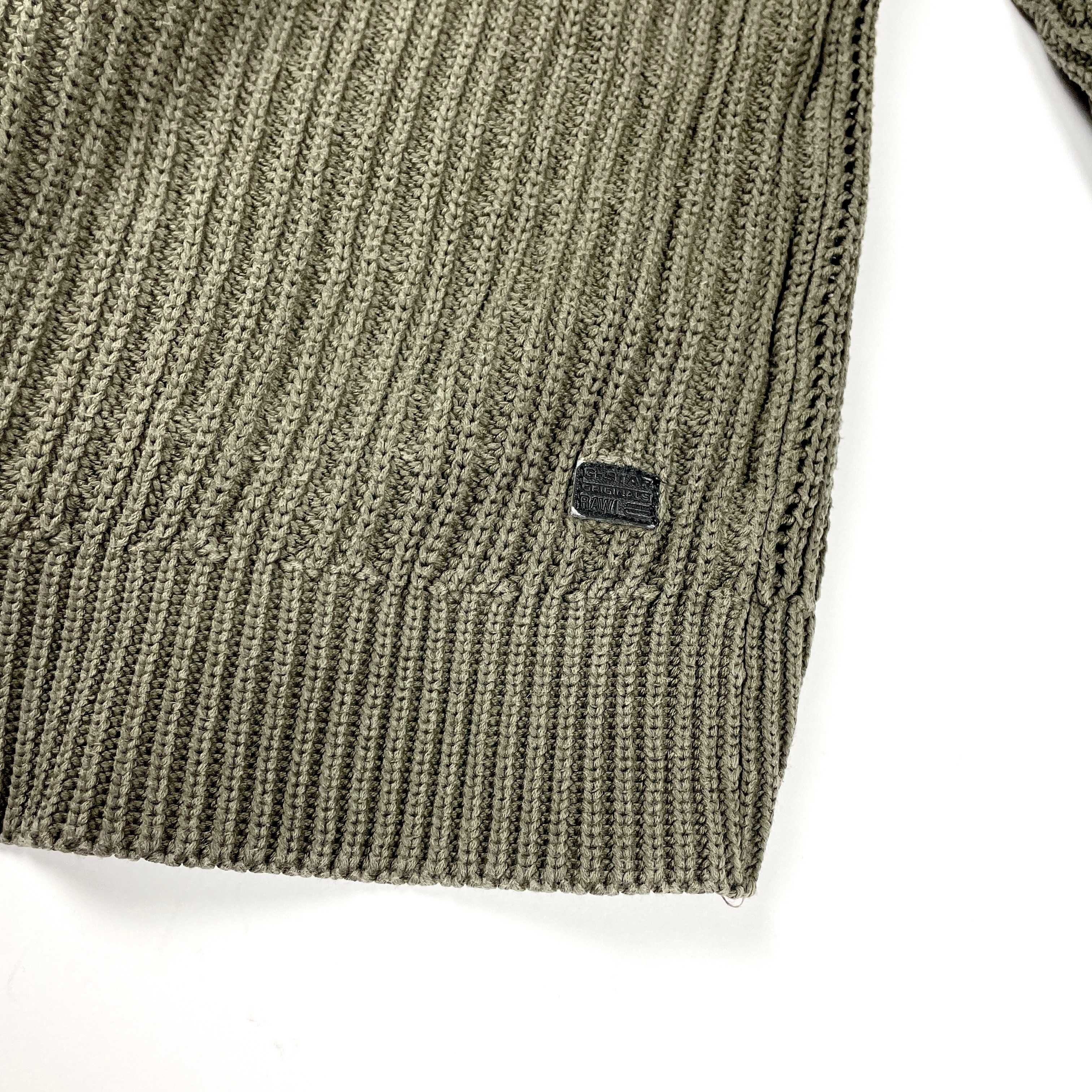 Vintage G-star Raw Denim sweter z dzianiny knit retro 90s y2k (S)