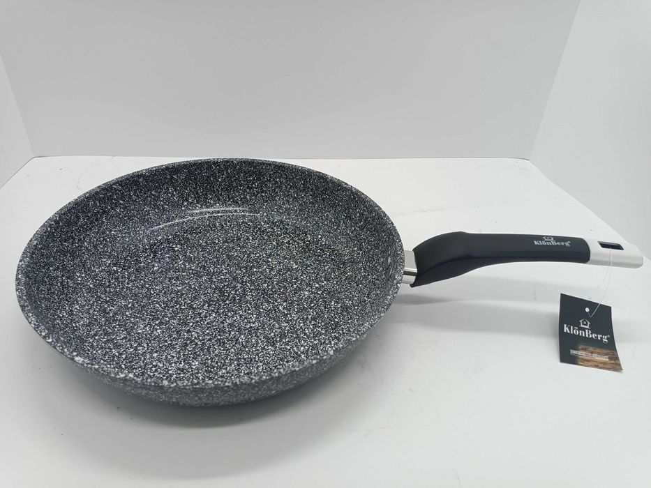 Patelnia granitowa tradycyjna 30 cm - bardzo solidna na gaz, indukcję!