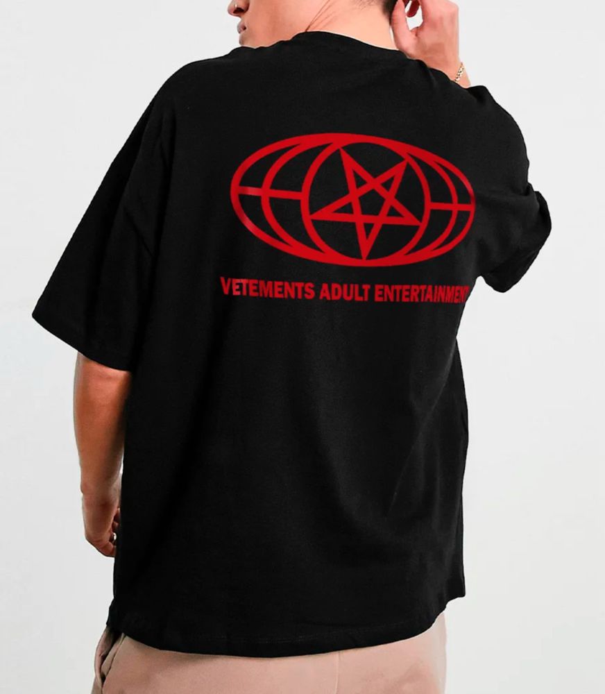 Мужские футбокли Vetements Antisocial унисекс черные белые