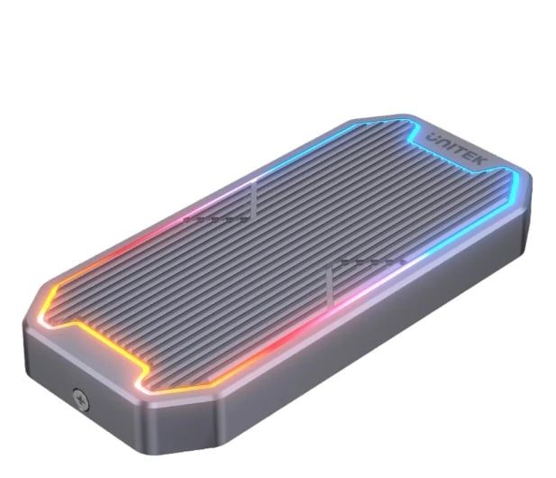 Obudowa do dysków Unitek M.2 SSD NVMe/SATA 10Gbps RGB