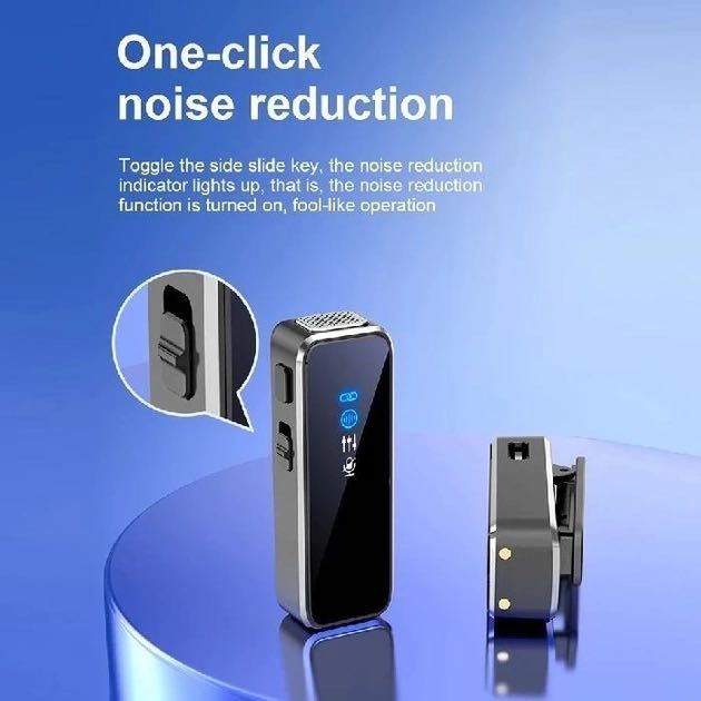 Мікрофон подвійний, петличний, бездротовий iPhone(lightning)/USB-C