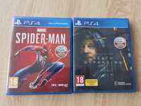 Gry spiderman i death stranding ps4