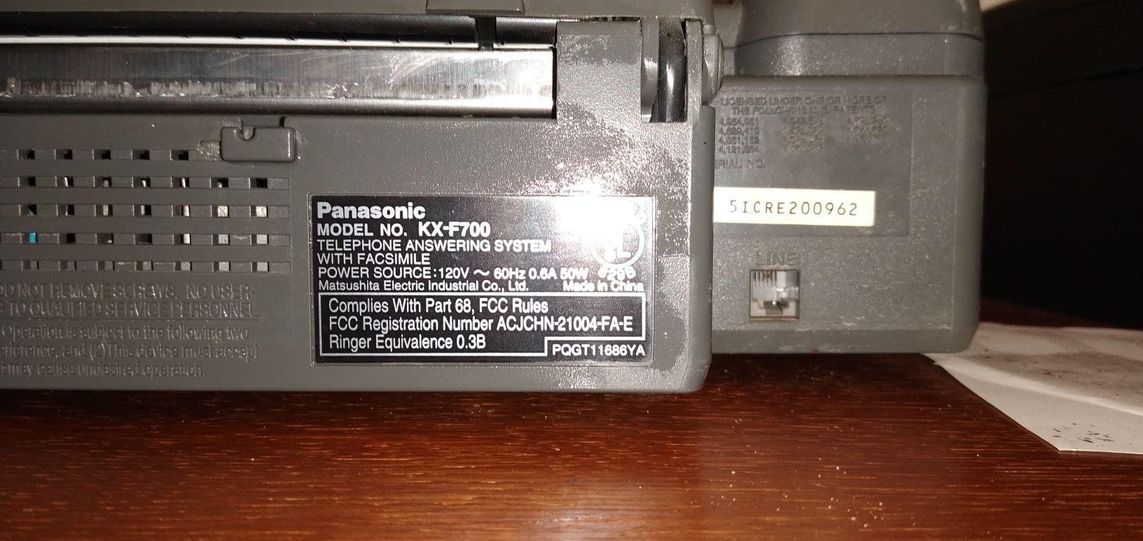 Fax+telefon Panasonic KX-F700