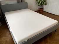IKEA komplet Tapicerowana rama łóżka 140x200 + materac super stan