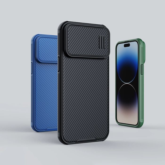 Nillkin CamShield S Case etui iPhone 14 Pro Max zielone