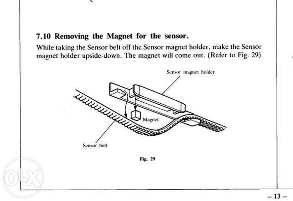 Сенсорный ремень двигуна вязальної машини  Brother KE-100 Sensor Belt