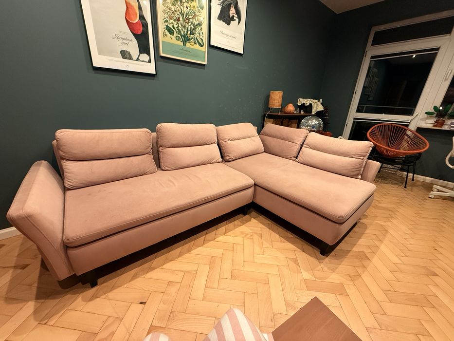 Sofa narożnik rozkładana miejsce do przechowywania