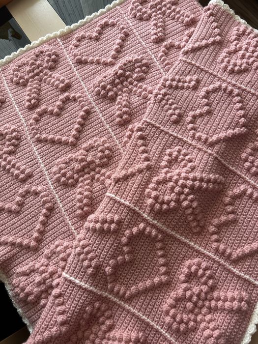 Kocyk dzieciecy recznie robiony