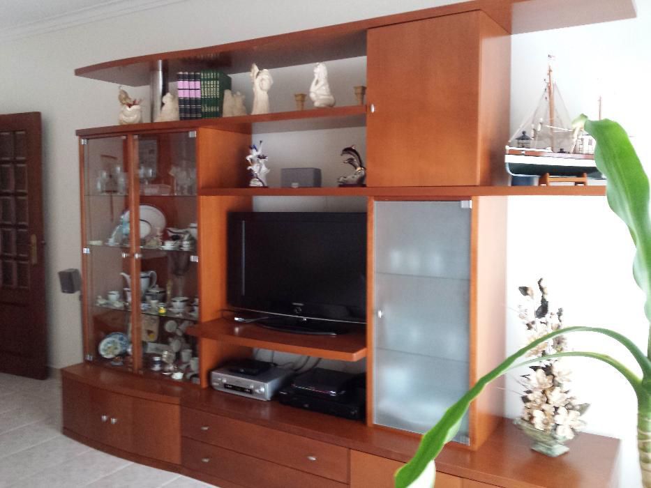 Prateleiras de Móvel Sala de Madeira Maciça de cor Cerejeira