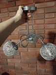 Lampa sufitowa 3 punktowa srebrny połysk