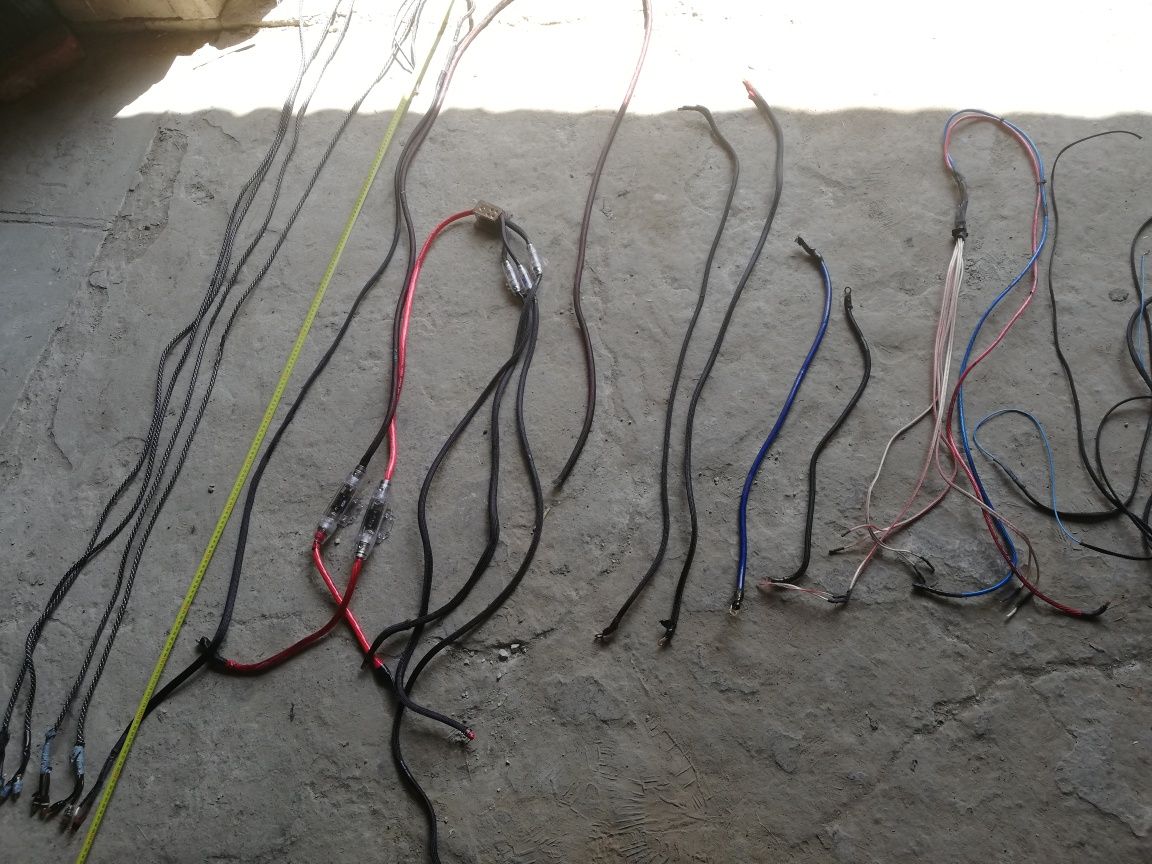 Przewody kable bezpieczniki zestaw komplet