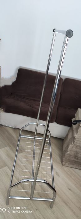 НОВА Велика стійка стойка для одягу для дому магазину гардеробної хром