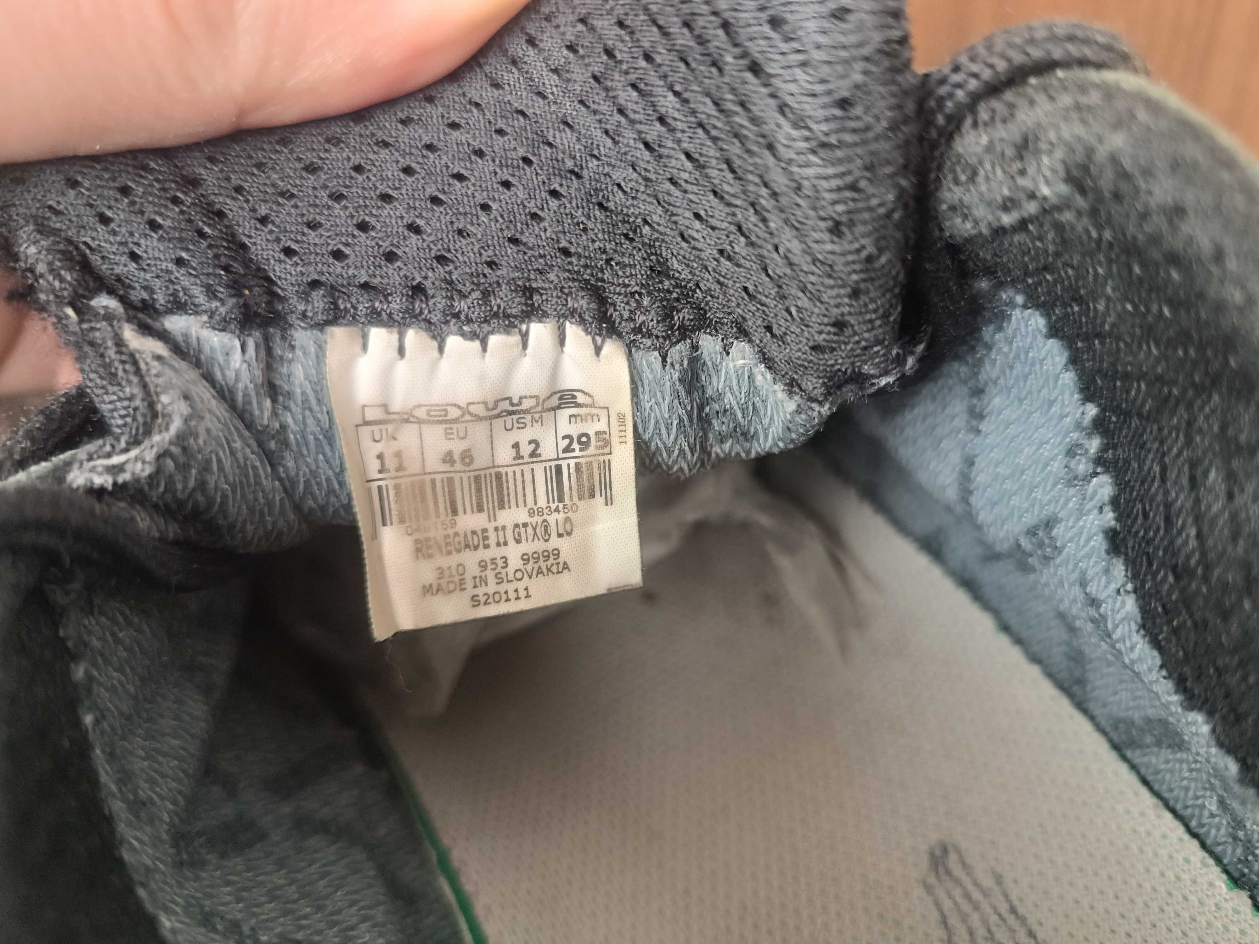 Ботинки на весну lowa Renagade 3 GoreTex 45 29 см