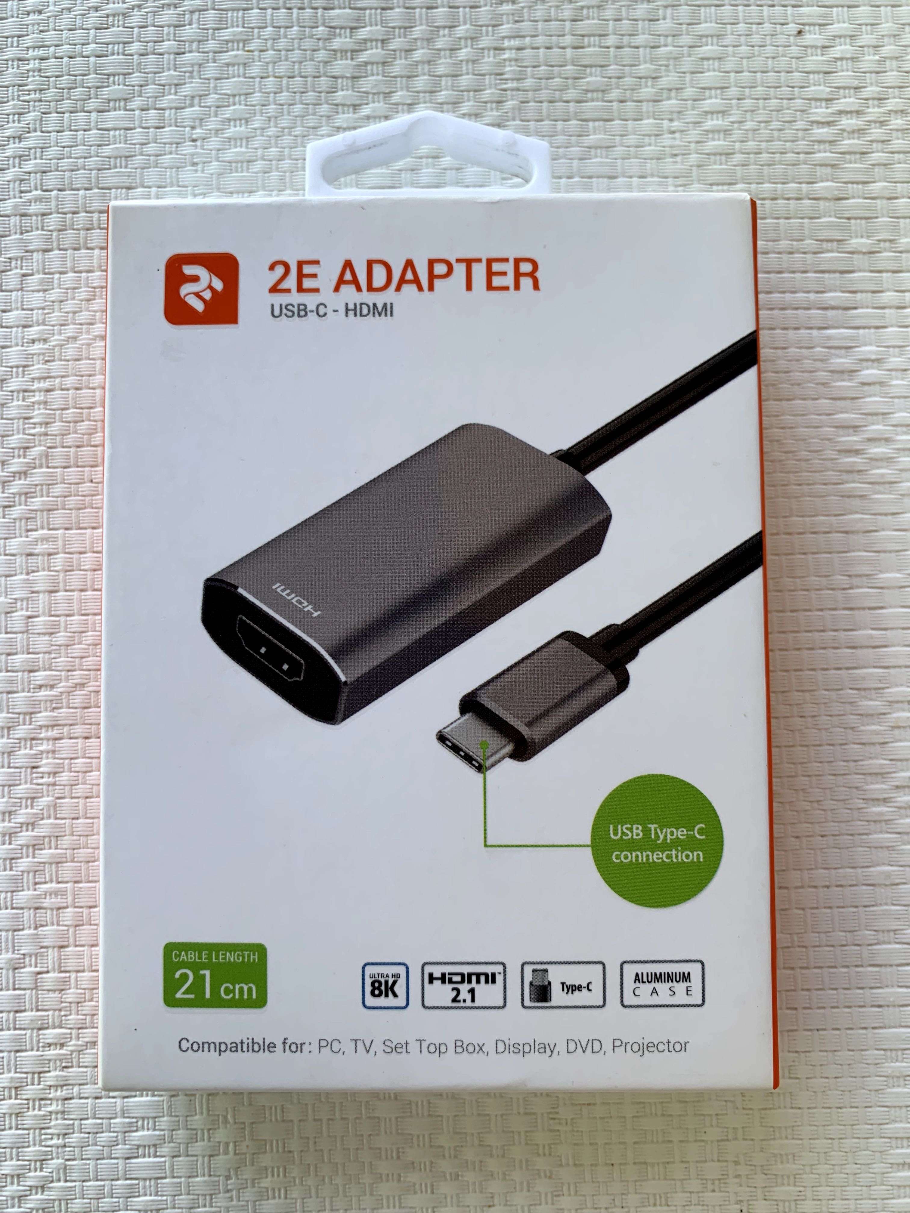 Адаптер USB-C HDMI 2.1 8K 60HZ 21 см