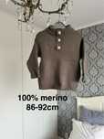 Wełniany sweter merino półgolf z wełny merynosa 86 92cm Lillelam