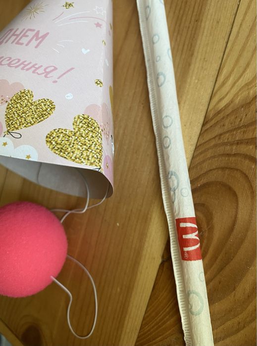 Клоунский нос, колпак для ДР