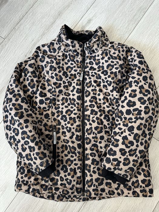 Kurtka dziewczęca panterka H&M rozmiar 128