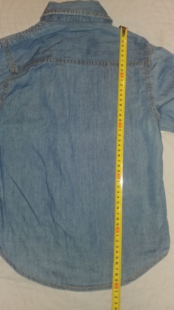 110 Rebel Primark chłopięca koszula dżinsowa jeans