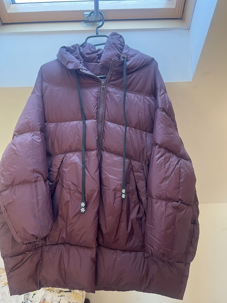Piekna puchowa kurtka oversize plus size nowa