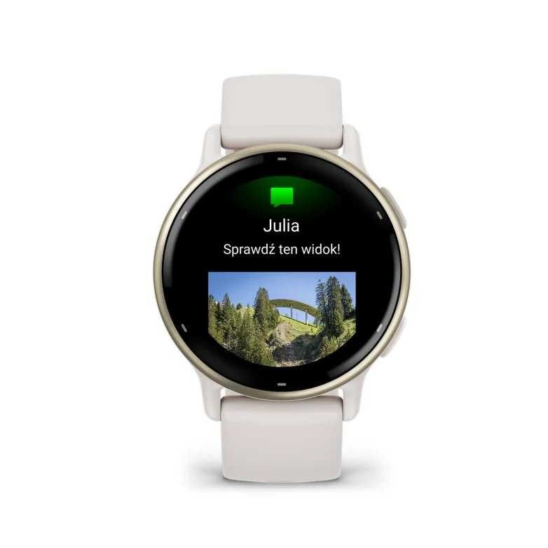 Garmin Vivoactive 5 Cream Gold - monitor zdrowia