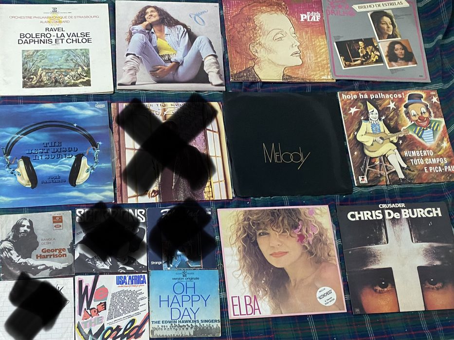 Discos vinil, discos LPs e Singles