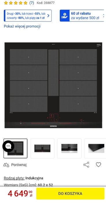 Płyta indukcyjna SIEMENS EX675LYC1E