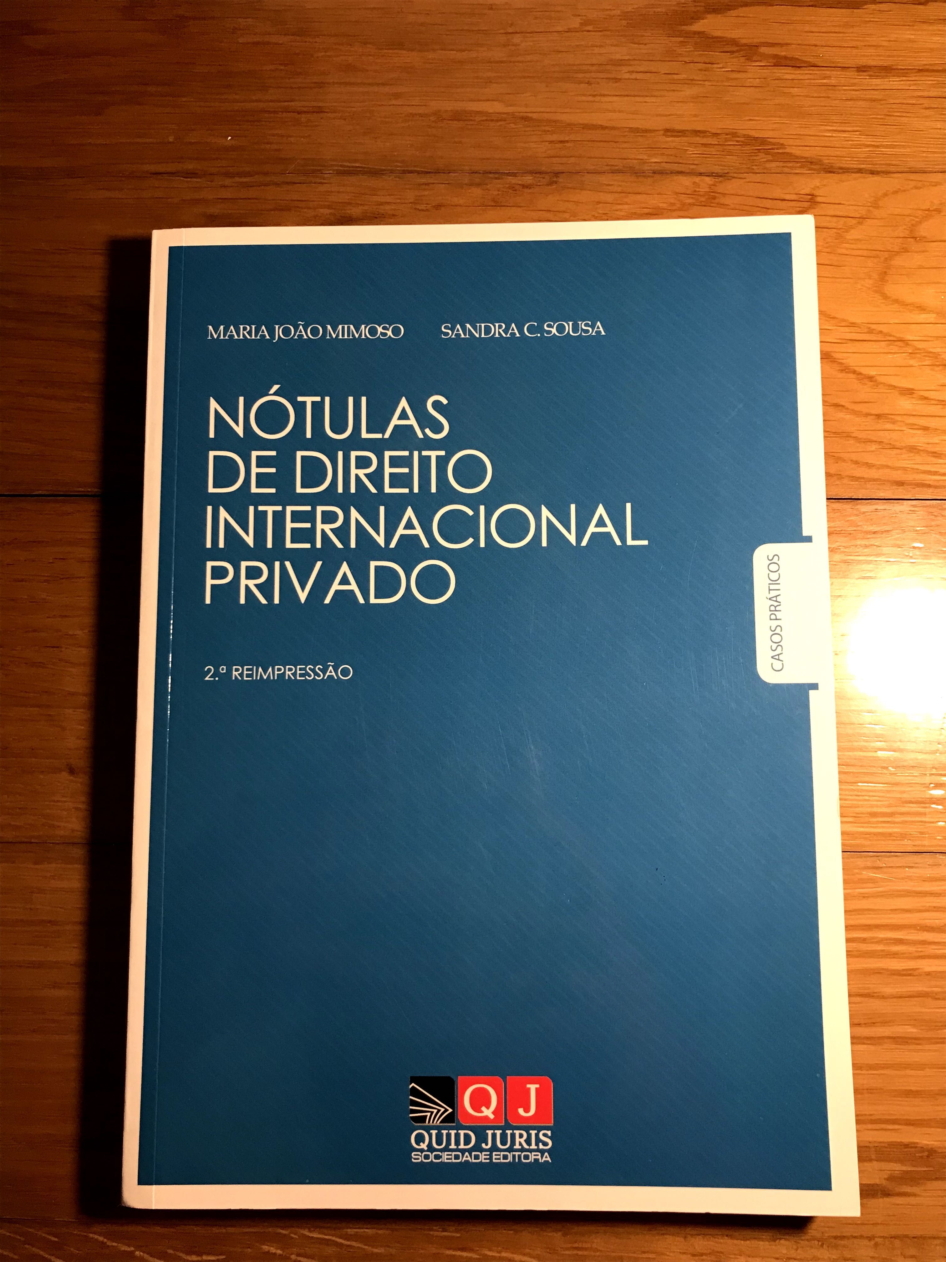 Nótulas de Direito Internacional Privado