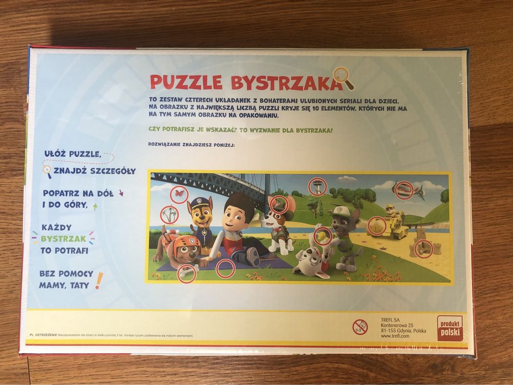 Puzzle bystrzaka Trefl Psi Patrol 4w1  280 elementów