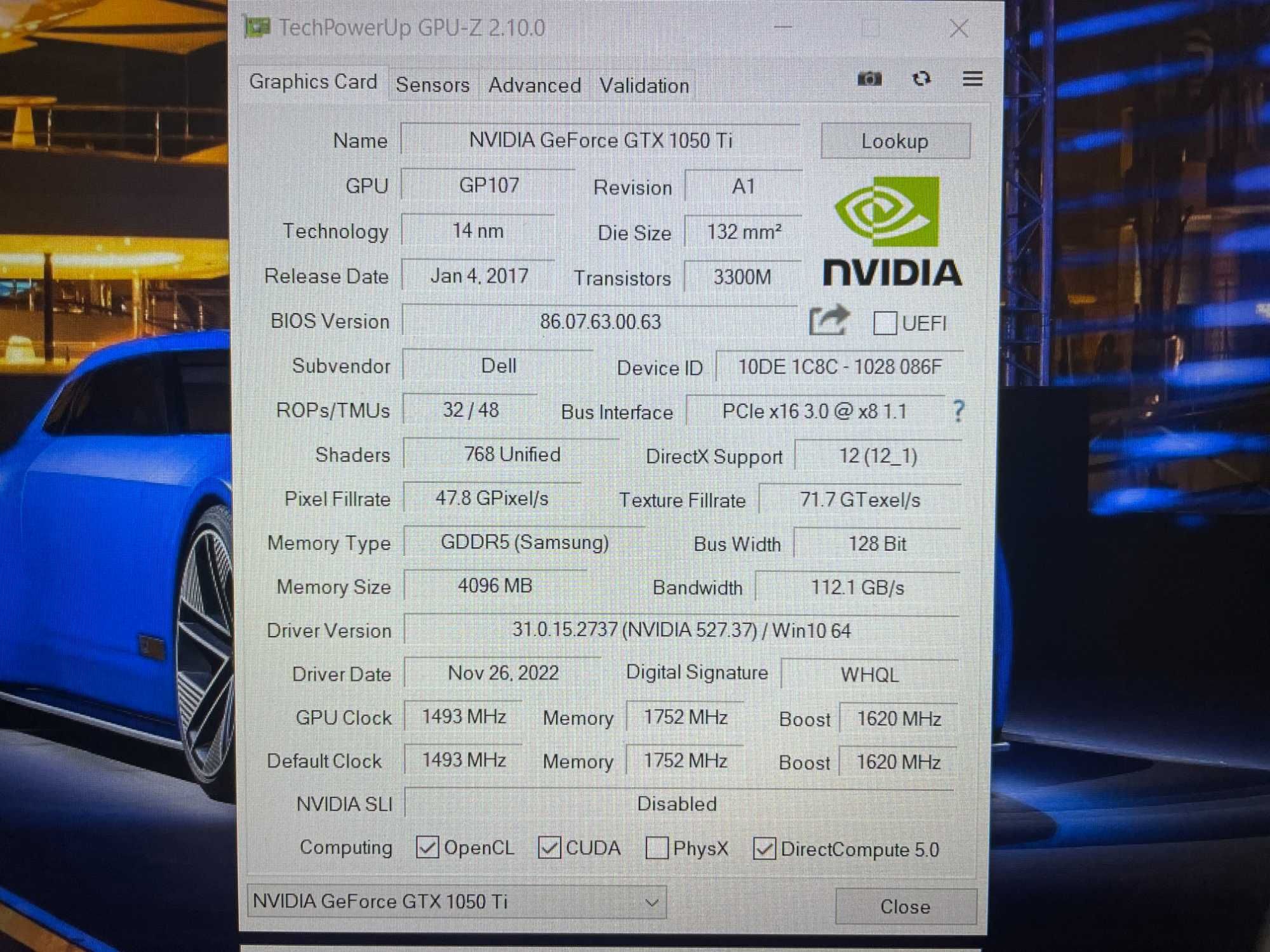 Ігровий Dell G3 3579 [i5 8H 8 ЯДЕР] GTX 1050 Ti R16 IPS SSD  Куліша 22