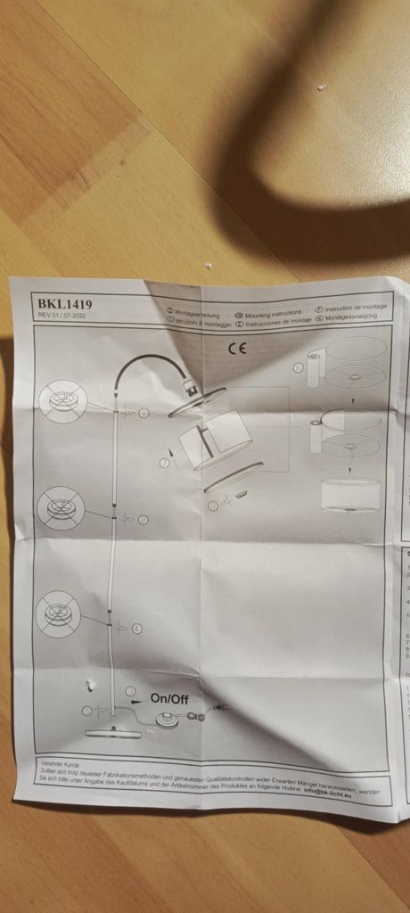 Lampa podłogowa NS-Lighting BK-Floorlamp