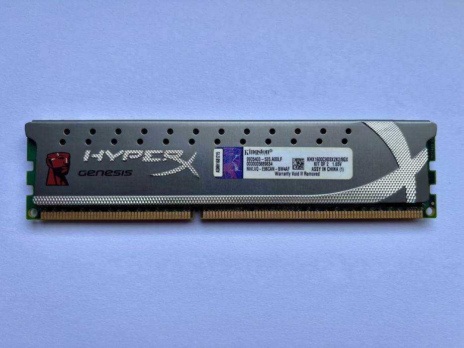 Kingston HyperX Genesis Ram DDR3 4GB 1600Mhz CL9 (KHX1600C9D3X2K2/8GX)