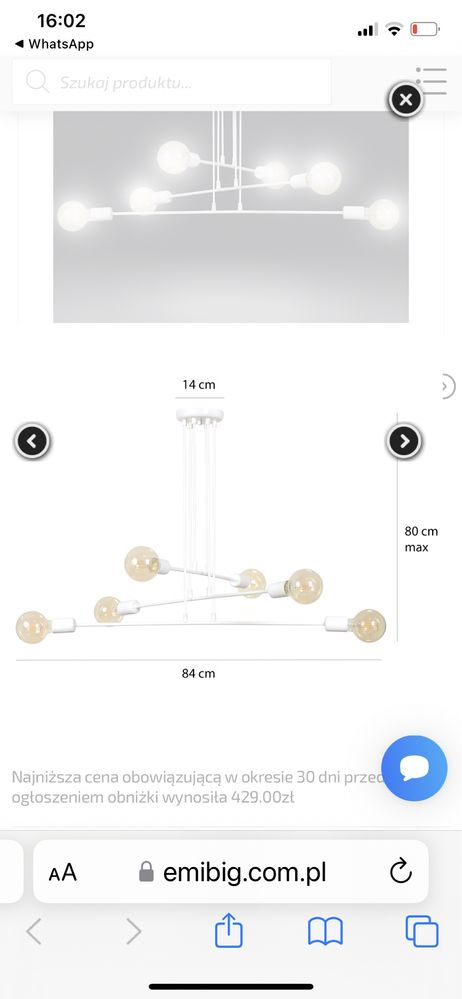 Lampa sufitowa nad stół loft  czarna oryginalny design