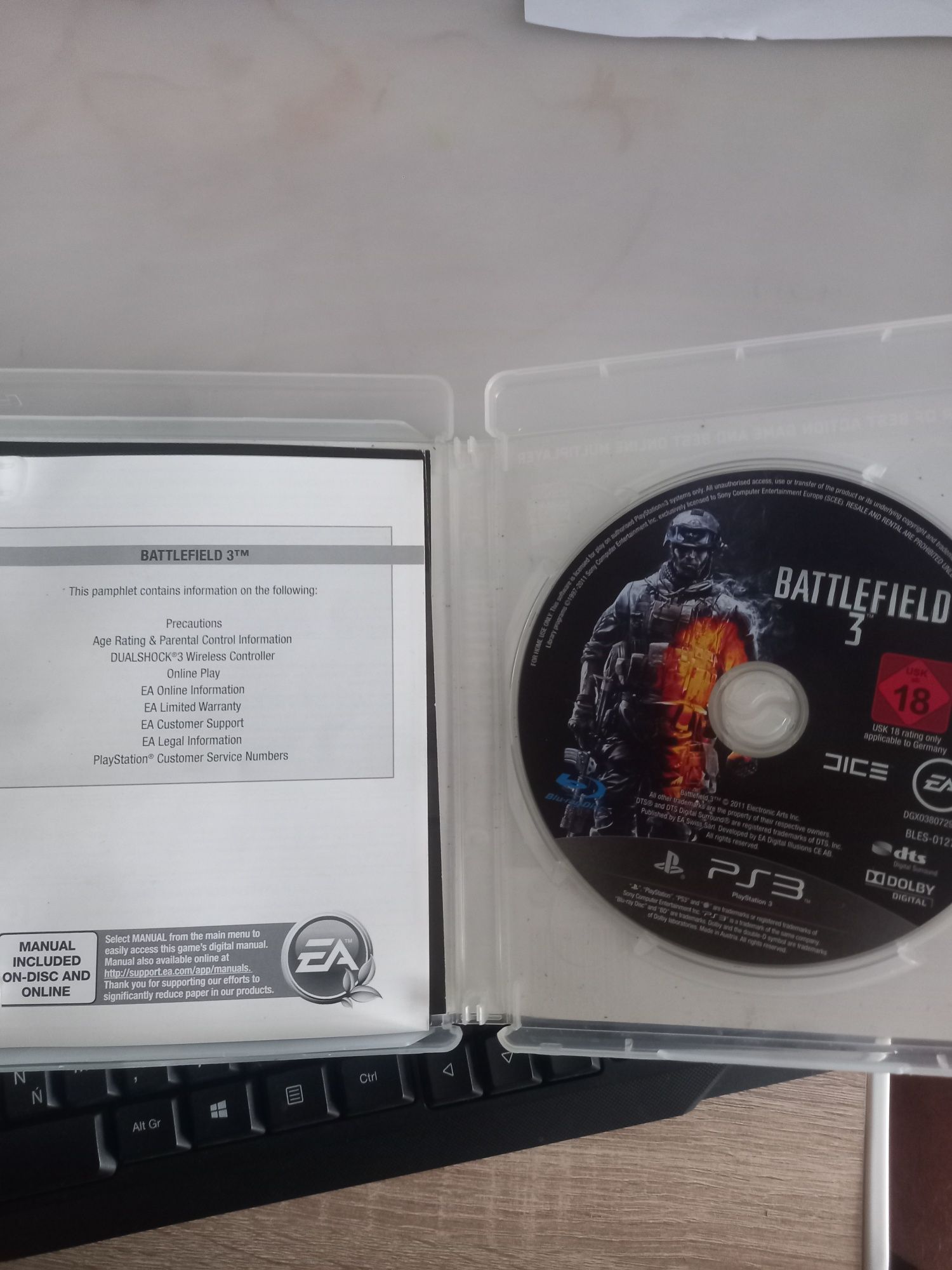 Battlefield 3 ps3 stan bdb