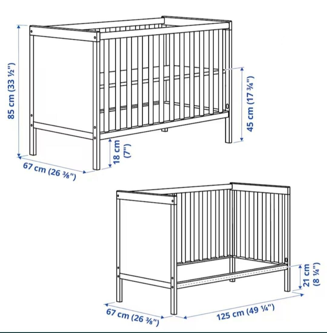 Cama de grades com colchão