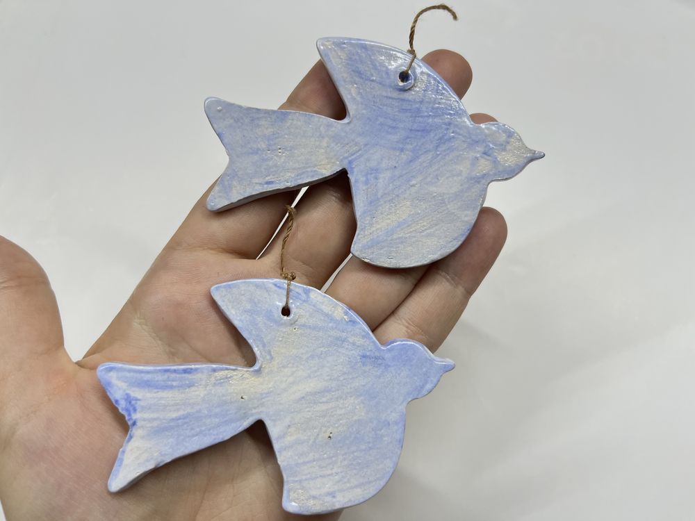 Набор.кераміка пташка керамічна глиняна підвіска керамика фигурка птиц