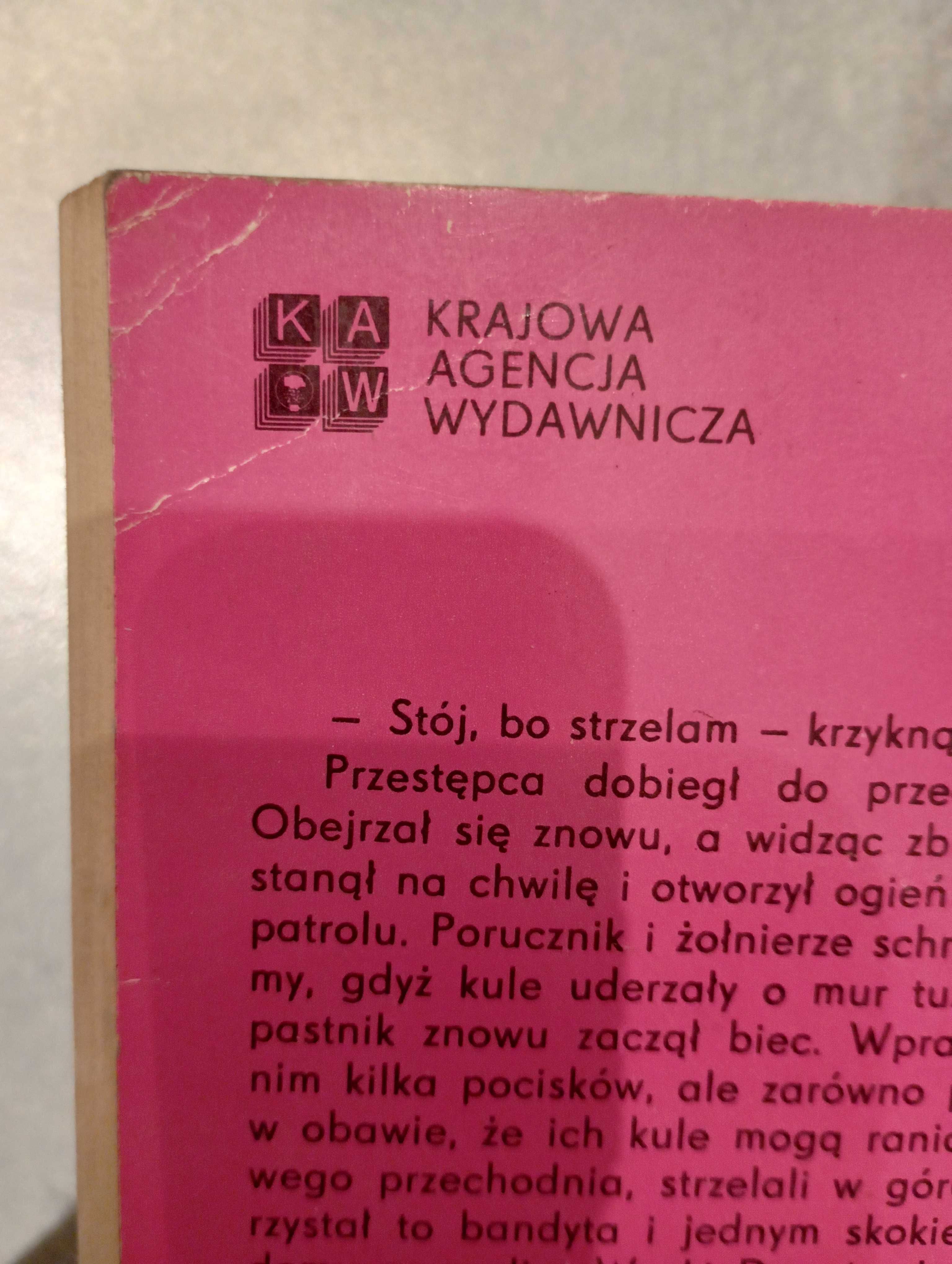 ZESTAW 6 książek PRL Różowa Seria KAW Kryminał Kryminały Zestaw6 TANIO