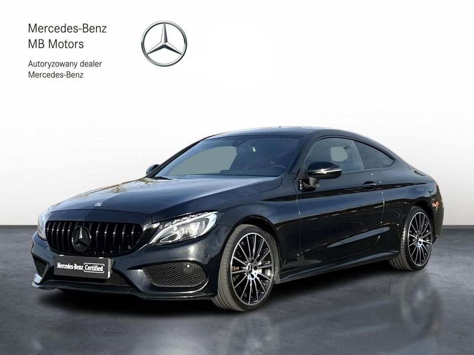Mercedes-Benz Klasa C C200 AMG od Dealera Coupe Kamera cofania Podgrzewane fotele