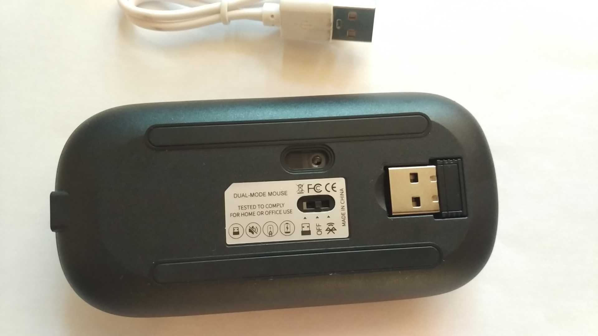 Беспроводная мышь с аккумулятором, Bluetooth  2.4 ГГц,