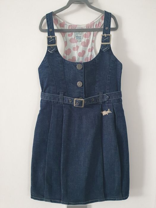 Mayoral sukienka jeansowa na szelkach rozm 140 Made in India